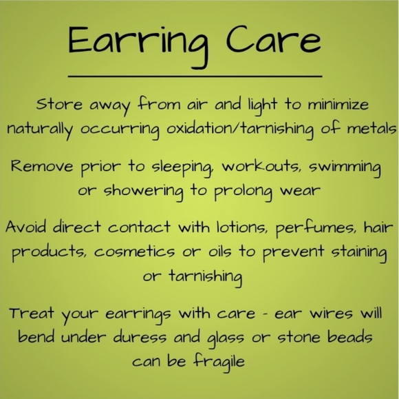 HAND CRAFTED Lapis Lazuli Blue Copper Gemstone Teardrop Rustic Dangle Earrings - Picture 6 of 6